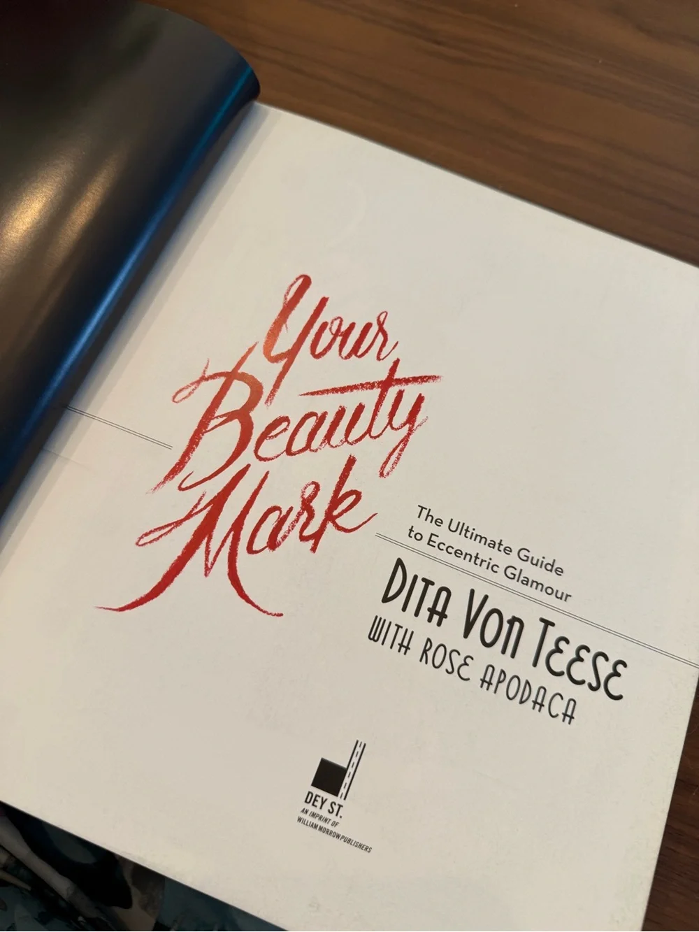 🫦DITA VON TEESE Your Beauty Mark Coffee Table How To Book